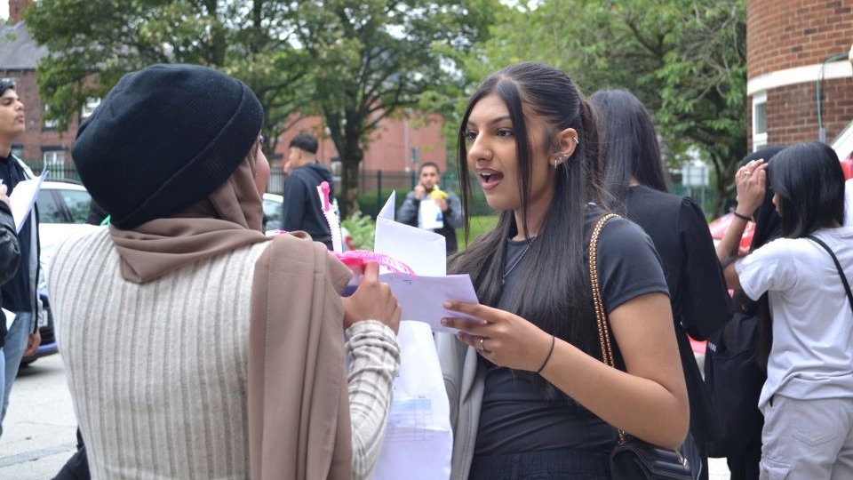 Hathershaw College Principal Mark Giles has spoken of his pride after his students celebrated their GCSE results today