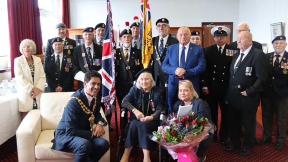Margaret Taylor celebrates her 100th birthday in the Mayor's Parlour Margaret Taylor celebrates her 100th birthday in the Mayor's Parlour