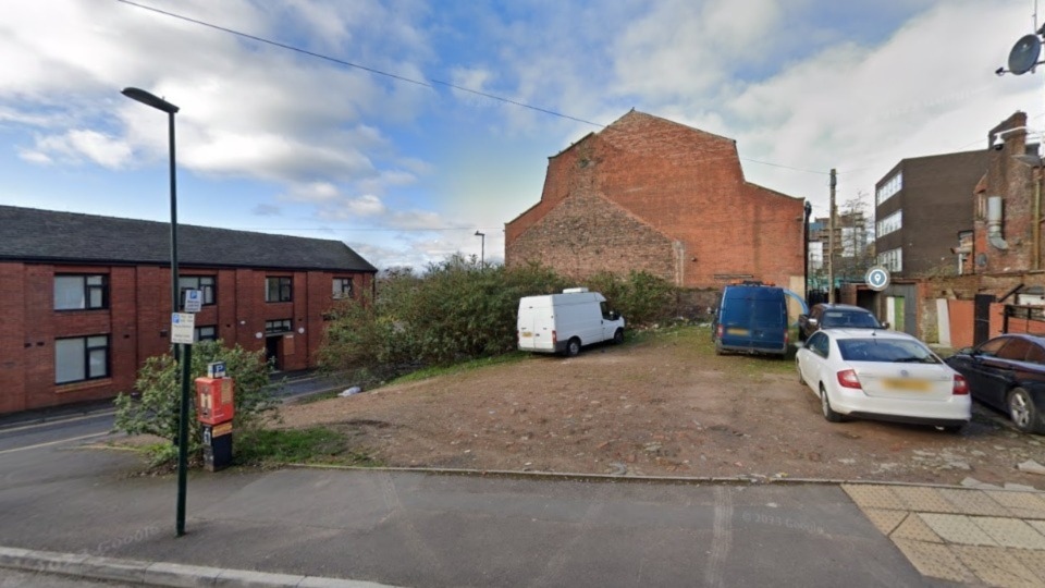 Plans have been submitted for a five-storey apartment block on Bridge Street in Oldham. Image courtesy of Google Maps Plans have been submitted for a five-storey apartment block on Bridge Street in Oldham. Image courtesy of Google Maps
