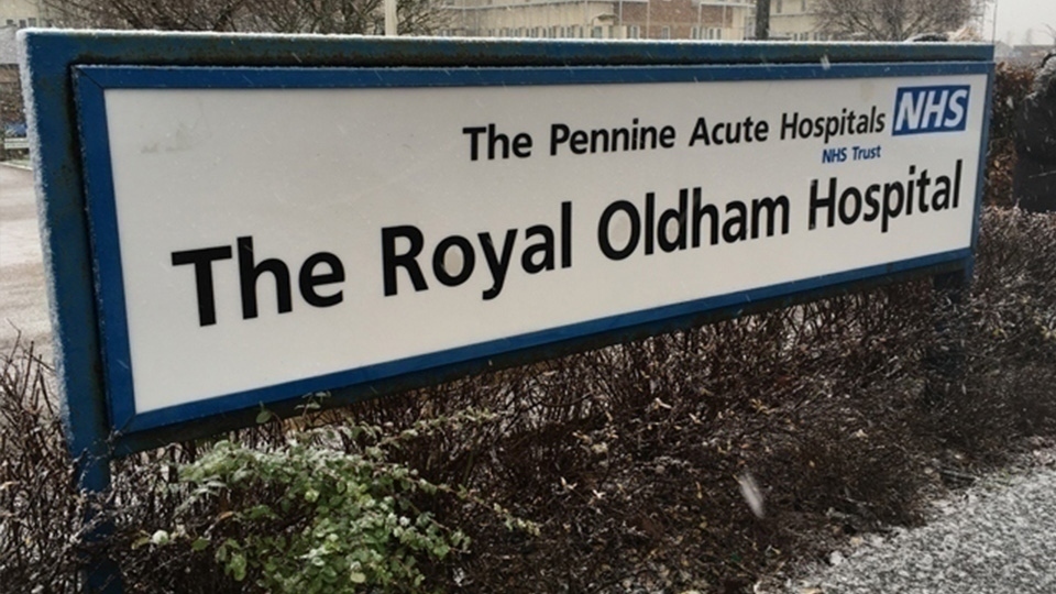 Both Royal Oldham and Salford Royal hospitals were confirmed to contain reinforced autoclaved aerated concrete - RAAC - in their roofing