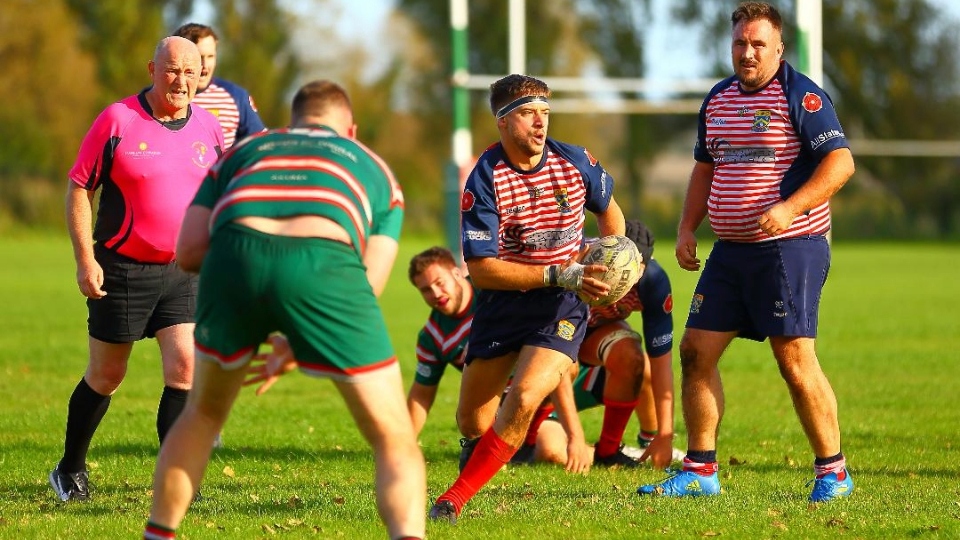 Oldham's Jack Taylor in action at Hoylake Oldham's Jack Taylor in action at Hoylake