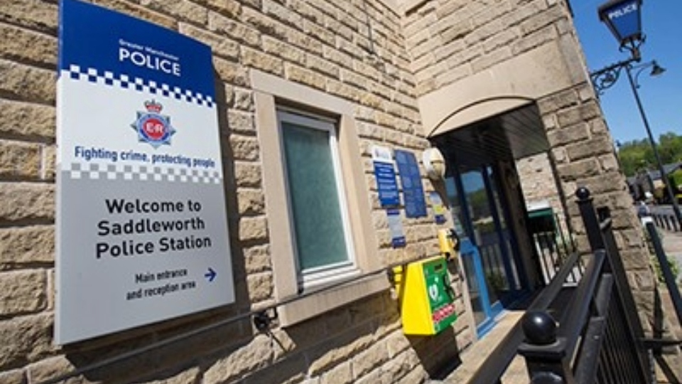 Saddleworth police station. Image courtesy of GMP