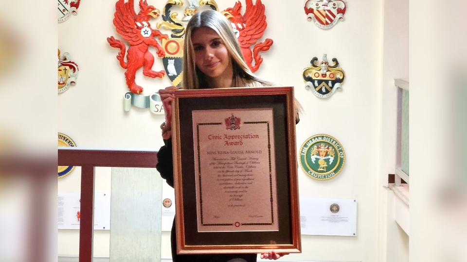 Oldham girl Keira-Louise Arnold is set to be one of the 2023 BCyA Roll of Honour recipients