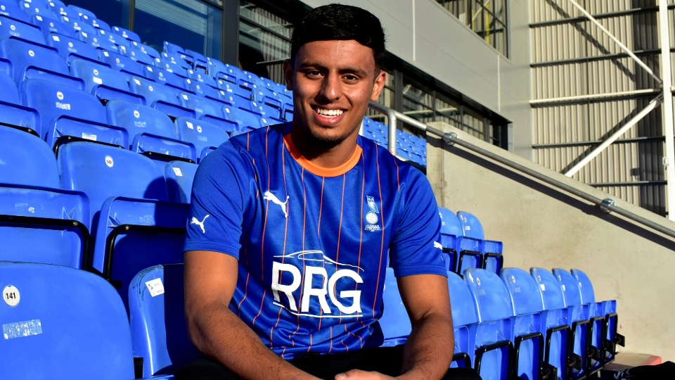 Latics new boy Sai Sachdev. Image courtesy of OAFC