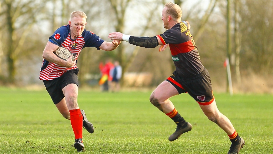 Centre Adam Aubrey (left) impressed for Oldham