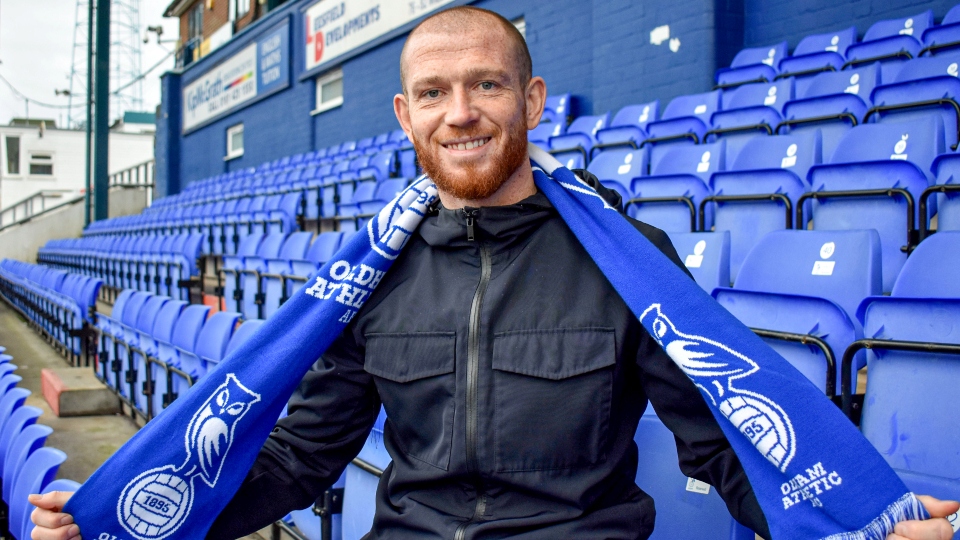 New Latics striker Joe Garner. Image courtesy of OAFC New Latics striker Joe Garner. Image courtesy of OAFC