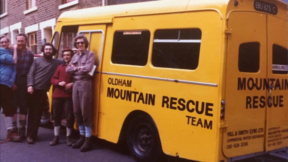 A mountain rescue team ambulance of yesteryear