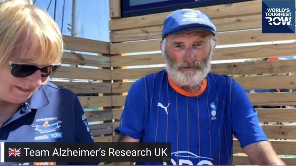 Frank, aged 73, completed the World's Toughest Row for Alzheimer's Research UK, and has raised more than £282,000 so far. Image courtesy of World's Toughest Row Frank, aged 73, completed the World's Toughest Row for Alzheimer's Research UK, and has raised more than £282,000 so far. Image courtesy of World's Toughest Row