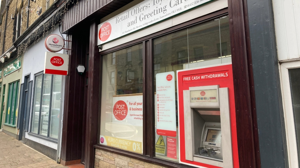 The Bottom Mossley Post Office on Manchester Road