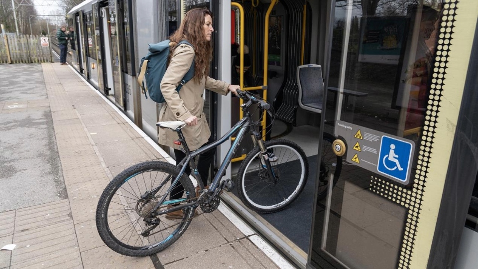 The bike pilot, which launched last Thursday, will run for four-to-six weeks on off-peak services on different lines, routes and stops across the Metrolink network, at different times of the day and days of the week