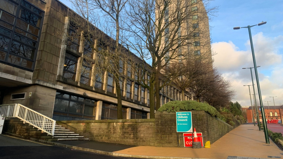 Oldham Civic Centre, which is due to be demolished to make way for new housing