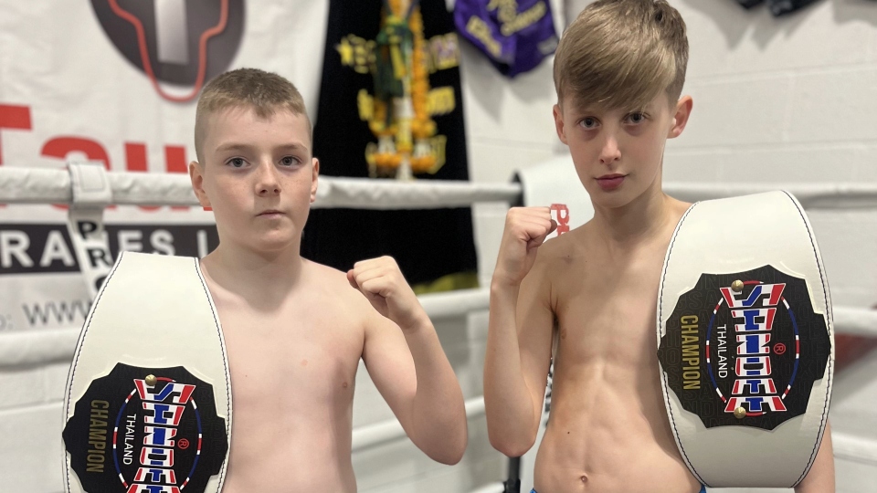 British champions Leo Deakin, who is aged 11 and from Royton, and Jac Yates (13) from New Moston