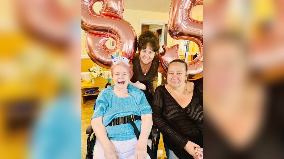 Katherine (left), Jakki (middle) and Julie (right) pictured at the Acorn Lodge care home
