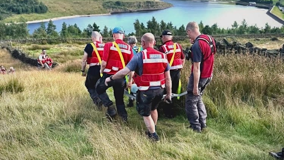 A scene from Wednesday's rescue drama A scene from Wednesday's rescue drama