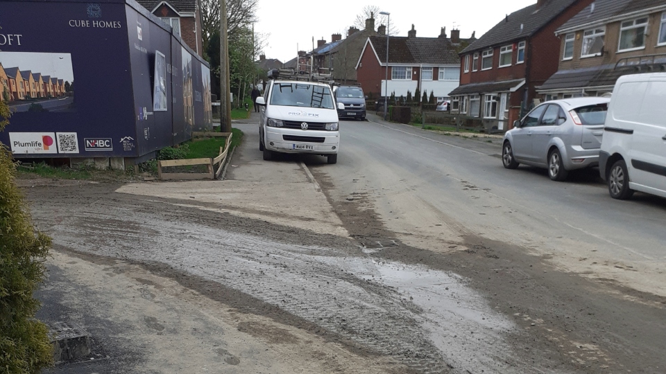 The scene at Haven Lane in Moorside. Image courtesy of Wendy Cash The scene at Haven Lane in Moorside. Image courtesy of Wendy Cash