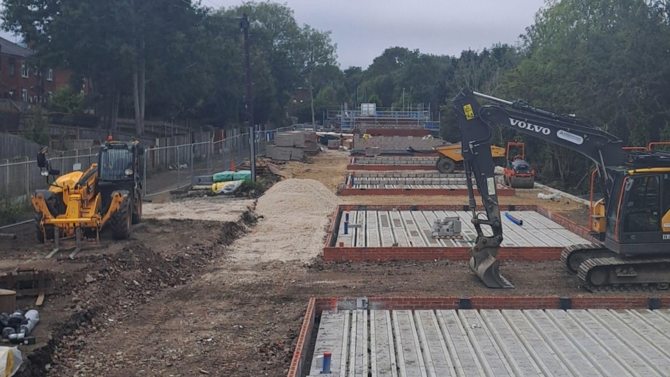 Construction work is well underway for a £4.5m First Choice Homes Oldham scheme which includes 16 three-bedroom houses in Belgrave Road and a further three three-bedroom homes in neighbouring Thatcher Street. Image courtesy of FCHO Construction work is well underway for a £4.5m First Choice Homes Oldham scheme which includes 16 three-bedroom houses in Belgrave Road and a further three three-bedroom homes in neighbouring Thatcher Street. Image courtesy of FCHO