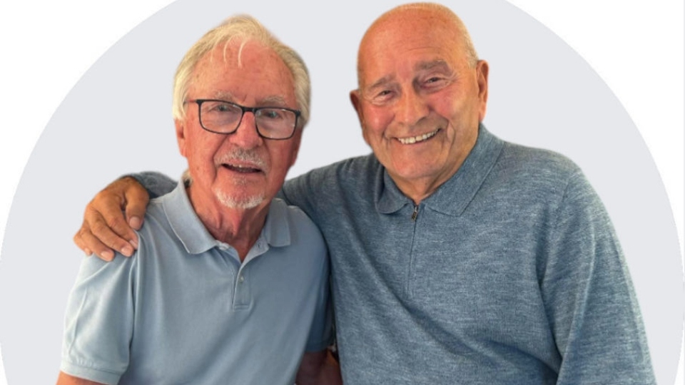 Oldham-born Tommy Cannon pictured with great friend Syd Little. Images courtesy of Goffy Media Oldham-born Tommy Cannon pictured with great friend Syd Little. Images courtesy of Goffy Media