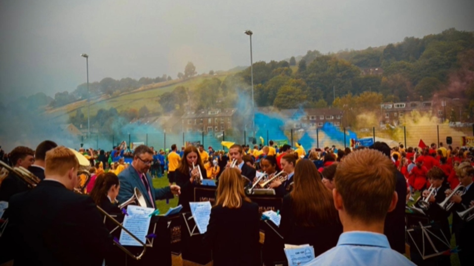 The Saddleworth Village Olympics launched in spectacular style The Saddleworth Village Olympics launched in spectacular style