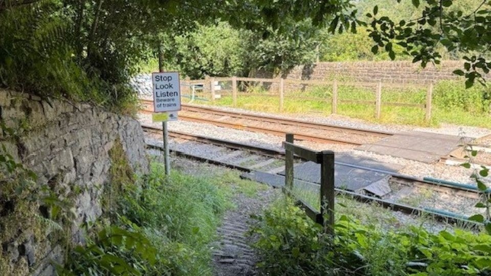 The Moorgate level crossing The Moorgate level crossing