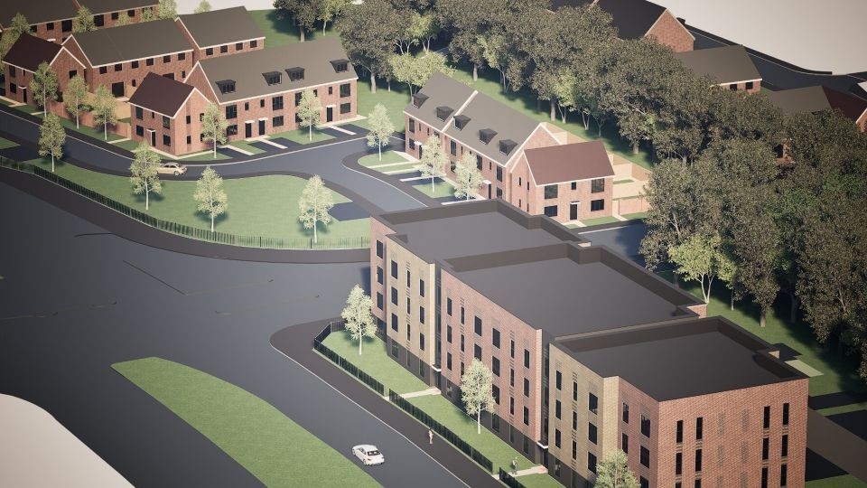 A CGI of how some of the proposed new homes would look A CGI of how some of the proposed new homes would look
