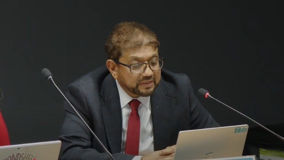 Councillor Abdul Jabbar pictured at the Oldham Cabinet meeting yesterday Councillor Abdul Jabbar pictured at the Oldham Cabinet meeting yesterday