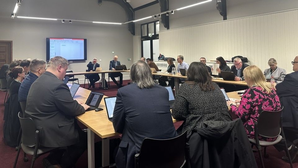 A scene from the Oldham Council audit meeting A scene from the Oldham Council audit meeting