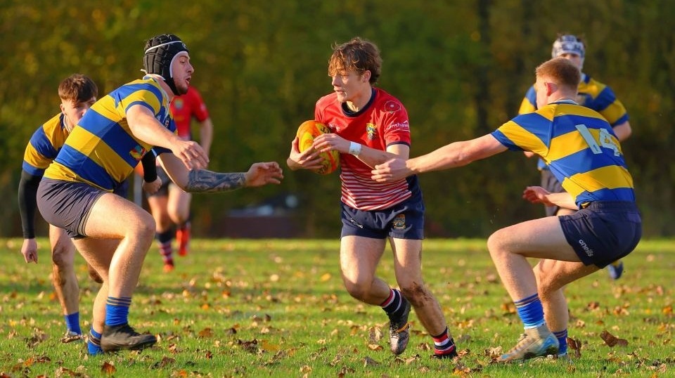 Corey Kelly looks for a gap. Image courtesy of Tim Abram