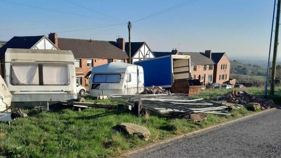 The scene at Arncliffe Rise in Moorside