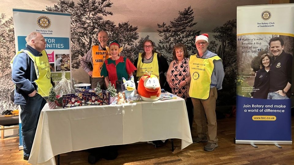 The Rotary Club donated £150 towards the cost of holding the Lydgate event