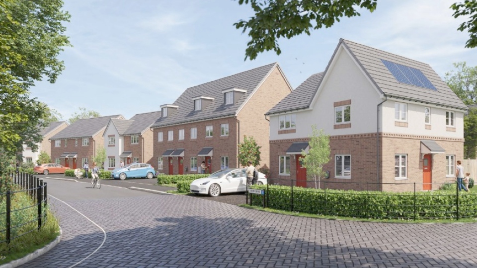 A CGI of the proposed Rosary Road development. Image taken from planning documents