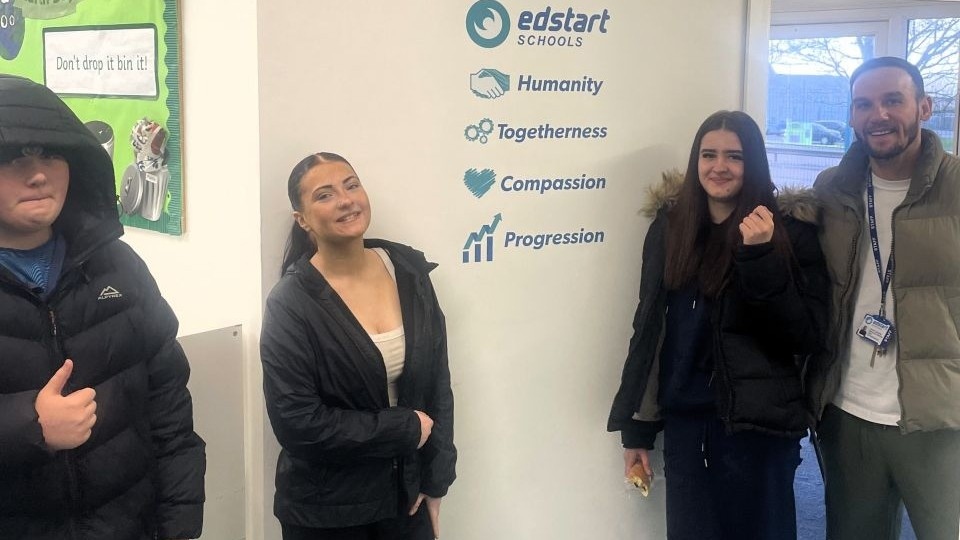 Dan Gardner (right) pictured at EdStart Schools Oldham