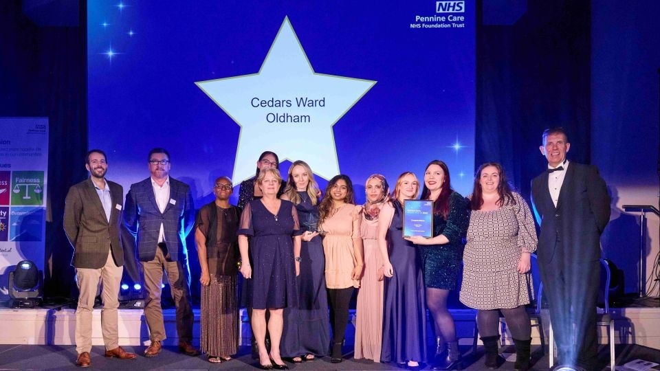 The Team of the Year winners - Cedars Ward