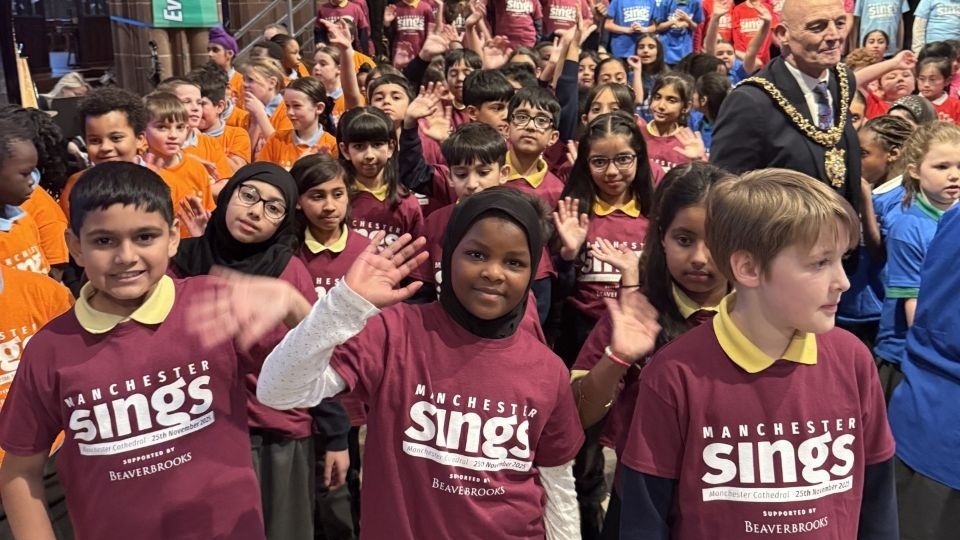 Broadfield’s group of 43 Year 5 pupils were amongst singers from seven schools across Greater Manchester