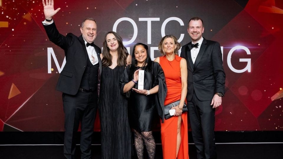 Pictured are (left to right): Cornerstone’s Strategic and Operations Director Ed Round, Cornerstone Senior Account Manager Amy Thompson, Dexcel Pharma National OTC Manager Rekha Joshi, Cornerstone PR Manager Gill Potts and Cornerstone Managing Director David Wadsworth