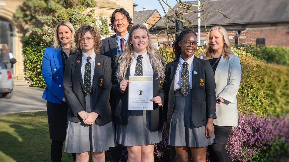 Crompton House CofE School were awarded a gold standard for its outstanding mental health and wellbeing provision Crompton House CofE School were awarded a gold standard for its outstanding mental health and wellbeing provision