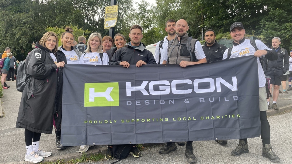 The KG Construction team pictured at last year's Mahdlo Three Peaks of Saddleworth Walk The KG Construction team pictured at last year's Mahdlo Three Peaks of Saddleworth Walk