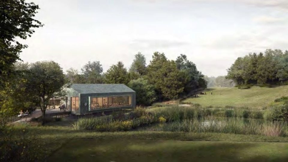 A CGI of the new clubhouse overlooking the first tee. Image taken from Rochdale Council planning documents A CGI of the new clubhouse overlooking the first tee. Image taken from Rochdale Council planning documents