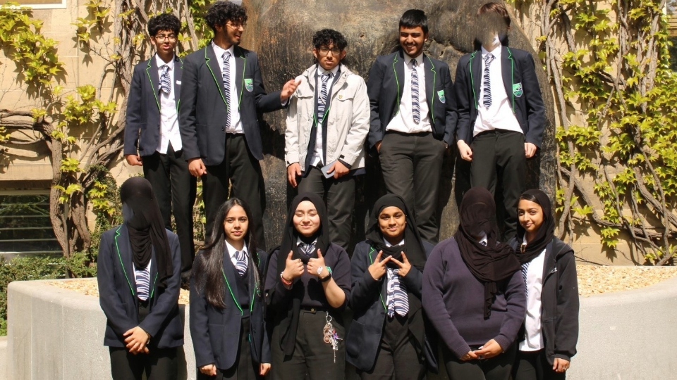 The 11 Year 9 students from Oasis Academy Leesbrook are pictured The 11 Year 9 students from Oasis Academy Leesbrook are pictured