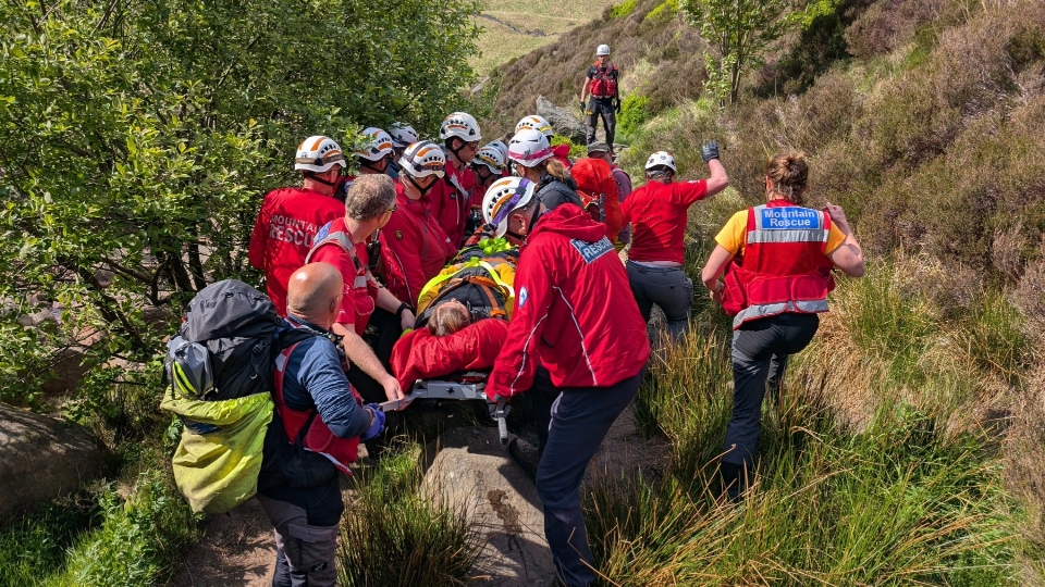 A scene from one of last weekend's three rescues A scene from one of last weekend's three rescues