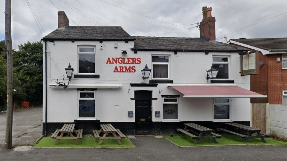 The Anglers Arms in Failsworth. Image courtesy of Google Earth The Anglers Arms in Failsworth. Image courtesy of Google Earth
