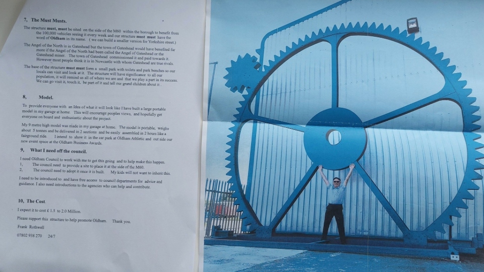 Frank Rothwell's wheel letter Frank Rothwell's wheel letter