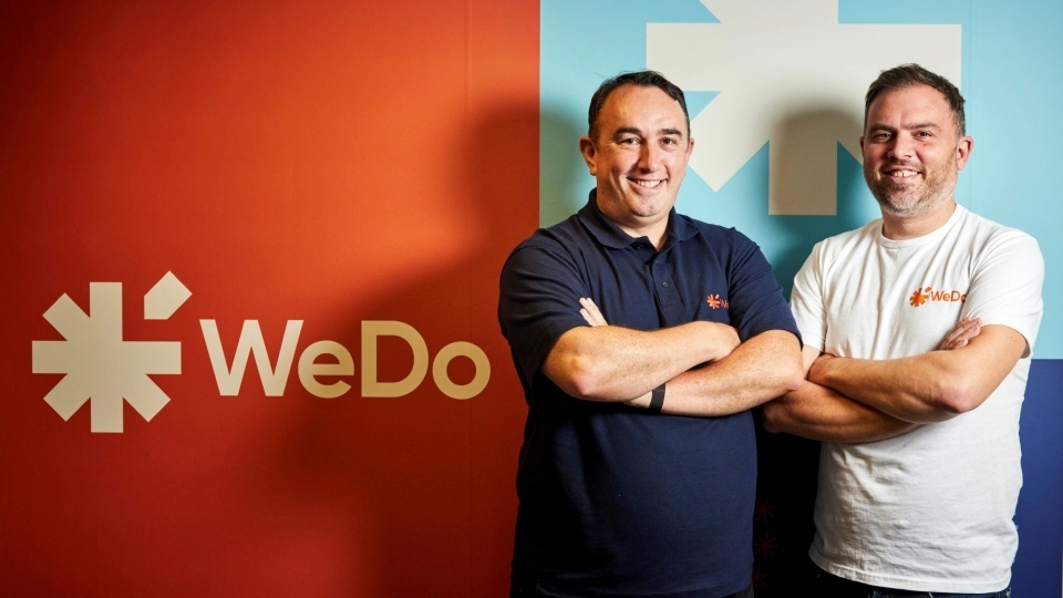 Pictured are WeDo's Mark Lindsay and Chris Robinson Pictured are WeDo's Mark Lindsay and Chris Robinson