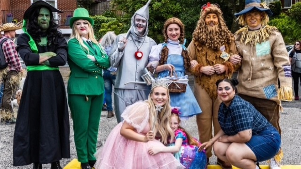 The annual unofficial Saddleworth Beer Walk was filled with a dedicated bunch of happy fancy-dressed fundraisers and revellers alike. Image courtesy of Craig Hannah The annual unofficial Saddleworth Beer Walk was filled with a dedicated bunch of happy fancy-dressed fundraisers and revellers alike. Image courtesy of Craig Hannah