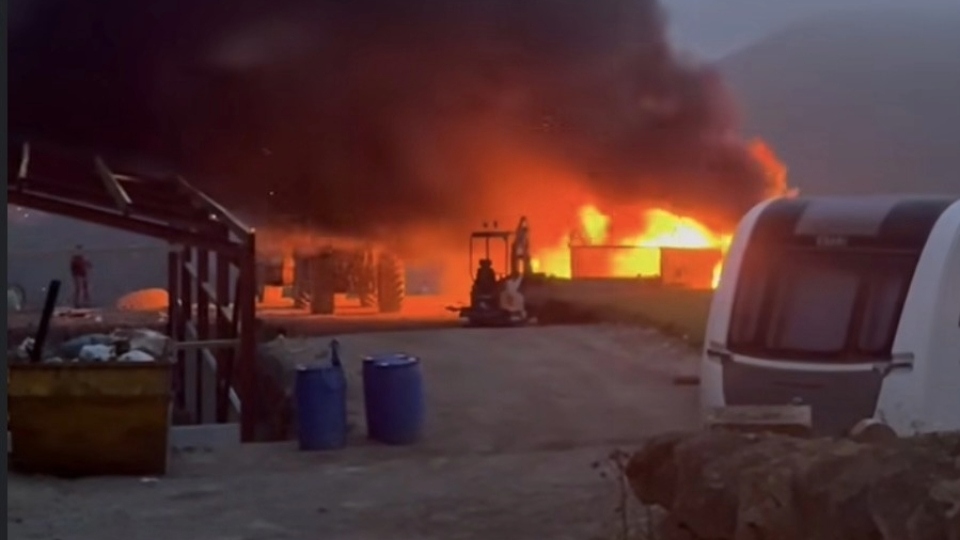 An image from the fire scene