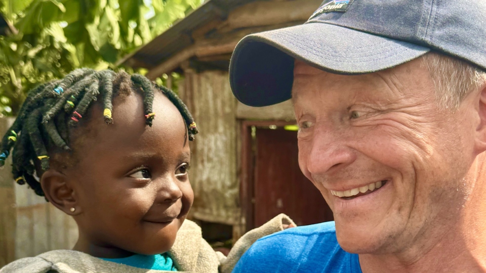 Steve Hill pictured during his latest action-packed trip to Uganda Steve Hill pictured during his latest action-packed trip to Uganda