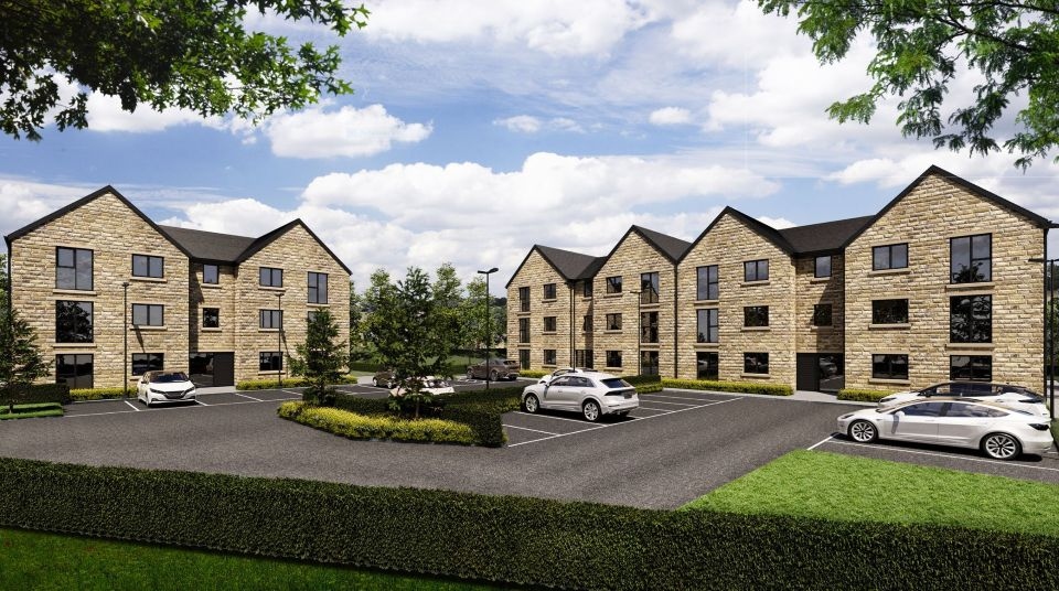 A CGI of the Egmont Street development planned for Mossley. Image courtesy of Bridgwater Land and Developments Ltd