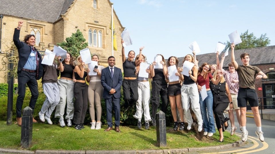 Jumping for joy at Crompton House