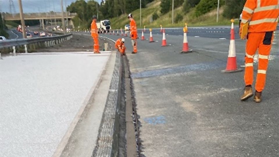 M60 works are taking place on the carriageway over the River Irk near junction 19. Image courtesy of National Highways M60 works are taking place on the carriageway over the River Irk near junction 19. Image courtesy of National Highways