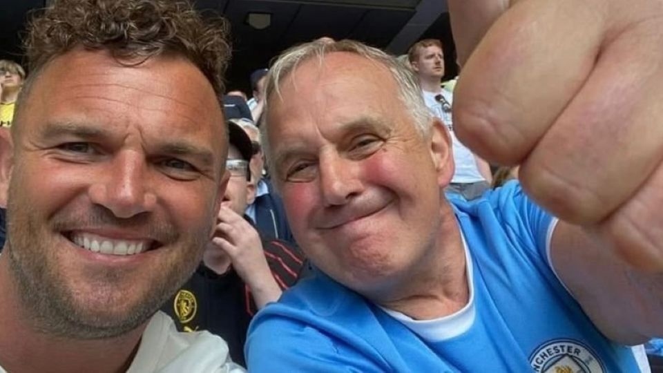 David Brearley is pictured with his dad, Dave David Brearley is pictured with his dad, Dave