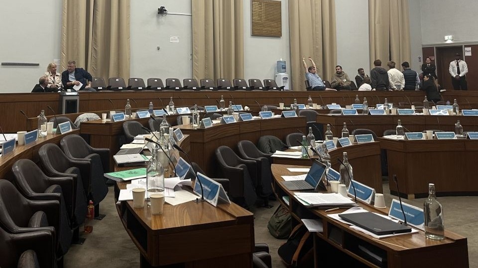 The council meeting was aborted over ‘aggressive behaviour’ and ‘sexually degrading’ language. Image courtesy of LDRS